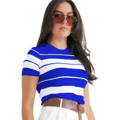GENERICO - Polo Mujer Hilo New Ecoshoping 359G-17 Color Azulino