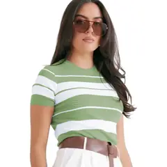 GENERICO - Polo Mujer Hilo New Ecoshoping 359G-17 Color Olivo