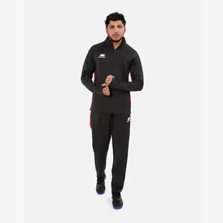 NEW ATHLETIC - Buzo Reflex45 Negro Con Rojo Hombre