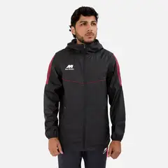 NEW ATHLETIC - Casaca Dravox Negro Con Vino Hombre
