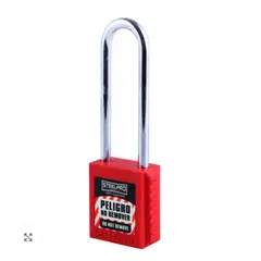 STELLPRO - CANDADO LOCK OUT X10 LONG STEELPRO ROJO