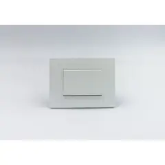 SINTHESI - PULSADOR PARA TIMBRE SIMPLE TECLON S33 PLACA BLANCA MATE