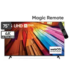LG - Televisor LED 75 UHD 4K ThinQ AI 75UT8050PSB