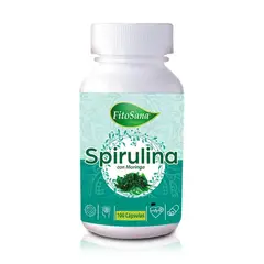 FITOSANA - Spirulina y Moringa - Súper Alimento 100 Cápsulas -