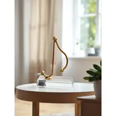 CONCEPTS LIFE - Adorno de Escritorio Melodia Dorada 12x04x16 cm