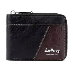 BAELLERRY - Billetera De Hombre Delgada Diseño Cocodrilo