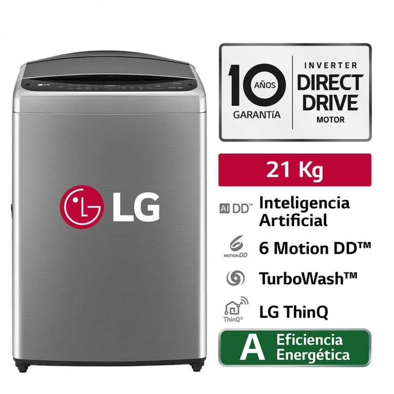 LAVADORA WT21VV6 21KG AI DD CARGA SUPERIOR