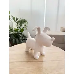 GENERICO - Adorno Perro Blanco Decorativo 25x15x20 cm