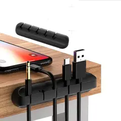 GENERICO - Organizador de Cables con 5 Divisiones para Escritorio