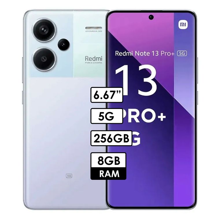 Celular Note 13 pro+ 5G 8GB RAM 256GB Purpura
