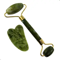 GENERICO - Roller Y Guasha De Jade Piedra Kit Revitalift