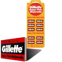 GILLETTE - 1 Blister Hoja Afeitar Hojilla Acero Inox Barberia