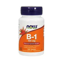 NOW - Vitamina B-1 - 100 mg (Tiamina)