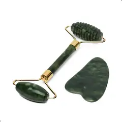 GENERICO - Roller Y Guasha De Jade Piedra Kit Revitalift