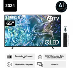 SAMSUNG - TELEVISOR QLED TIZEN OS Smart TV 65 4K QN65Q60DAGXPE