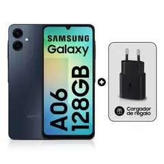 SAMSUNG - Celular Galaxy A06 128GB 4GB RAM + Cargador