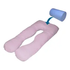 TERAFLEX - ALMOHADA EMBARAZO LACTANCIA MEMORY FOAM GEL ROSADO