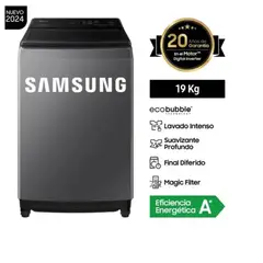 SAMSUNG - Lavadora EcoBubble 19KG Gris WA19CG6441BDPE