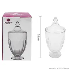 INSPIRA - Bombonera de Vidrio Exclusivo Dulcera Recipiente Multiusos