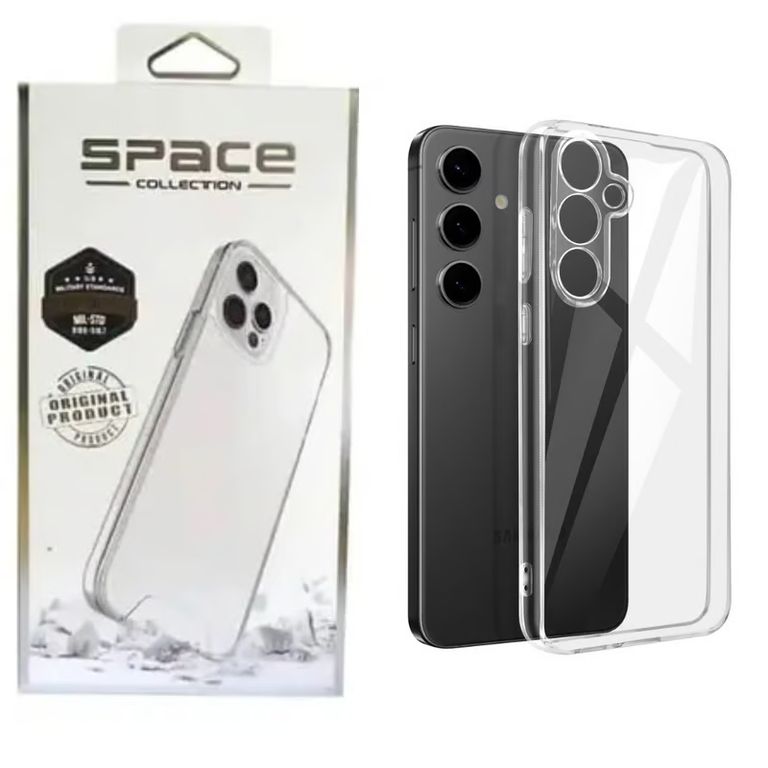 CASE SPACE PARA SAMSUNG GALAXY A56 + MICA DE VIDRIO -TRANSPARENTE