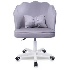 BUCKINGHAM - Silla Giratoria de Escritorio Oficina Tocador Q1 Gris Claro