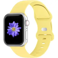 GENERICO - Correa Silicona Apple Watch 42 / 44 / 45 / 49mm S/M Color Amarillo