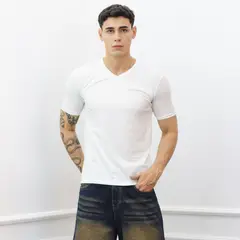 A VANTGARDESTYLE - POLO SLIM FIT CABALLERO MC - JERSEY 100% ALGODON