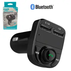 SEISA - Adaptador Transmisor Bluetooth para Auto Cargador Receptor