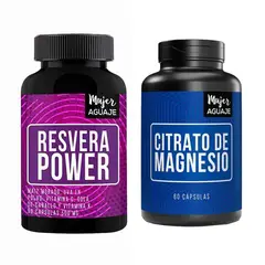 MUJER AGUAJE - Resvera Power Cápsulas + Citrato de Magnesio Cápsulas