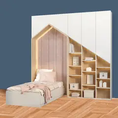 GENERICO - Camarote Infantil Plasencia+ Estante 1.5 plz