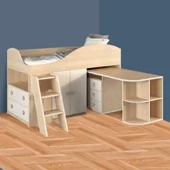 GENERICO - Camarote Infantil Rimini+ Estante 1.5 plz