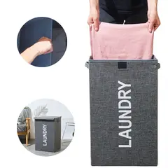ELMEJORPRECIO - Cesto de Ropa Plegable para Lavandería Modelo Box Gris