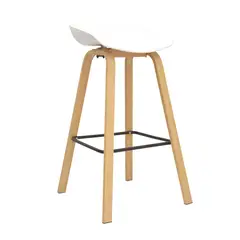 OFIDEAS - Silla Para Bar Fija Misuri Color Blanco