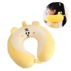 ELMEJORPRECIO - Cojín Cervical para Viaje Modelo Kawaii Amarillo
