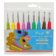 GENERICO - Juego De Crochet 9 Piezas Para Tejer