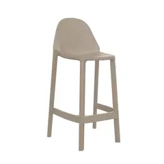 OFIDEAS - Silla Para Bar Fija Piu 65 cm Gris