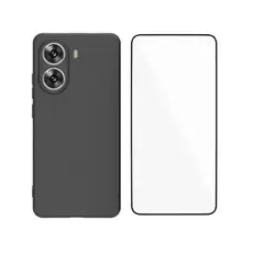 SPACE - CASE SILICONA PARA XIAOMI POCO X7 PRO NEGRO + MICA DE VIDRIO