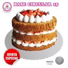 GENERICO - 100 Bases Blancas de Mini Torta Pastel de 15 cm. para Repostería