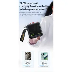 OEM - Tranyoo Power Bank 10000mAh con 4 Cables Lightning Tipo-C Carga Rápida