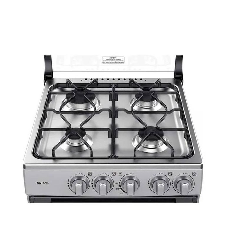 Cocina a Gas 4 Quemadores FONTANA Gris