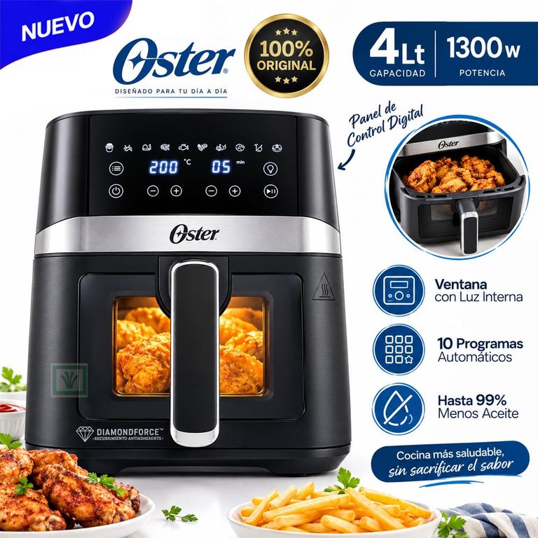 Freidora de Aire Digital DiamondForce 4LT Negro CKSTAF40WDDF