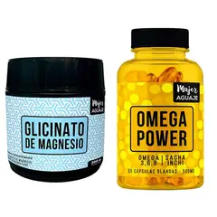 MUJER AGUAJE - Glicinato de Magnesio 200 g + Omega Power