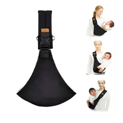 GENERICO - Canguro portabebés para paseo modelo clasico negro