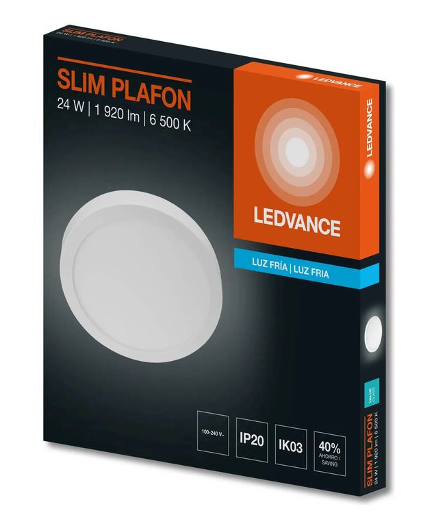 PANEL LED ADOSAR 24W 6500K REDONDO 1920LM