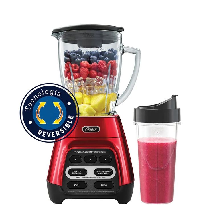 Licuadora Oster® Programas automáticos vaso Blend-N-Go BLSTPYG1310RBG