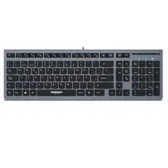 MICRONICS - Teclado Office Multimedia MILANO MIC K704 USB T CHOCOLATE