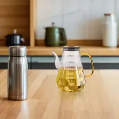 GENERICO - Dispensador de aceite y vinagre en vidrio borosilicato 900 ml