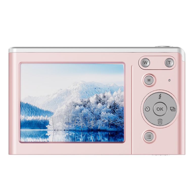 Cámara M06 Rosa 4K 50MP Compacta Memoria 64GB Incluida