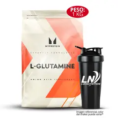 MYPROTEIN - L - Glutamina 1 Kg - Glutamine + Shaker