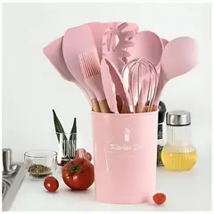 GENERICO - Set 12 Piezas de Utensilios Cocina de Silicona Multifuncional